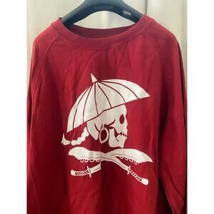 vtg Triumvir red l/s crewneck m large